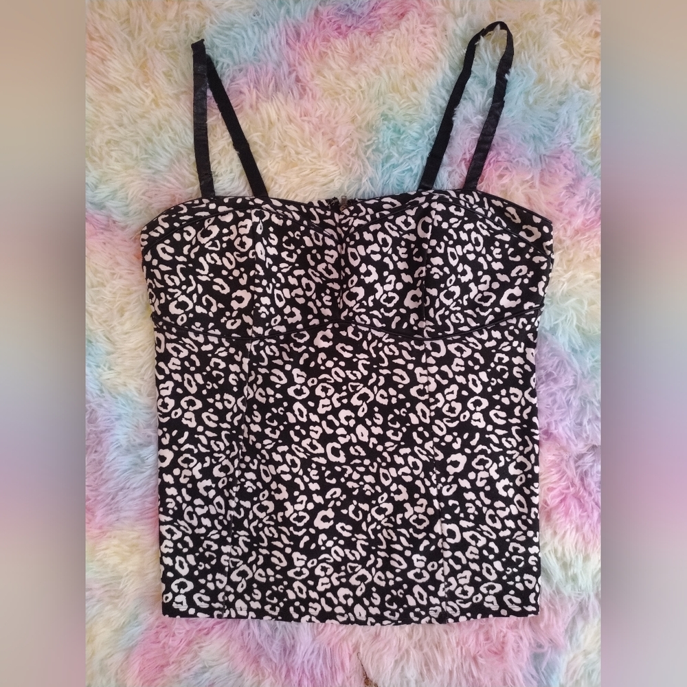 Torrid tankini leopard design size 1